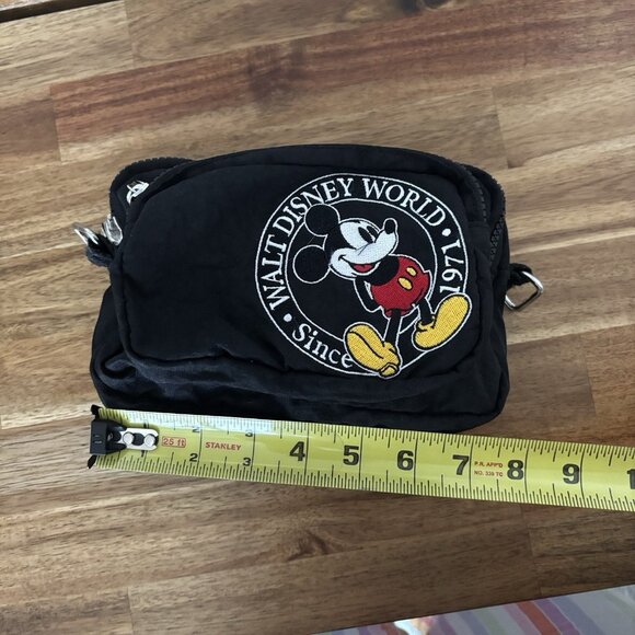 VTG Disney World 2 In 1 Fanny Pack / Crossbody Bag Purse Black Unisex Trip Parks - Picture 8 of 13
